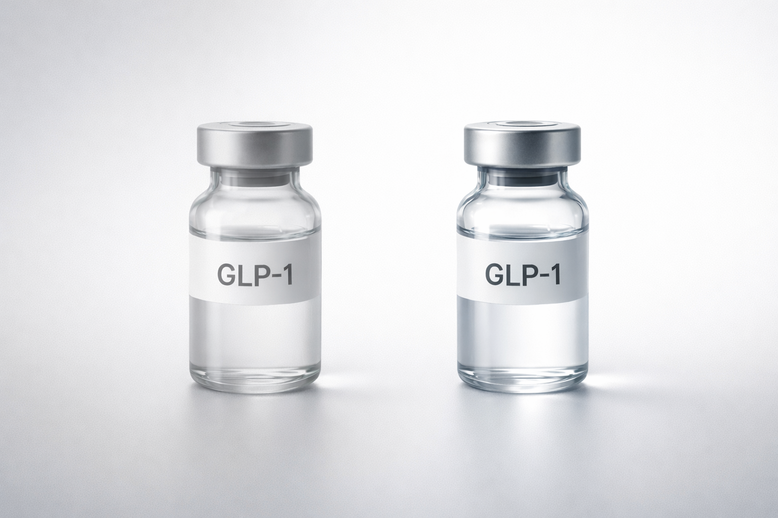 GLP-1 compounded medication vials